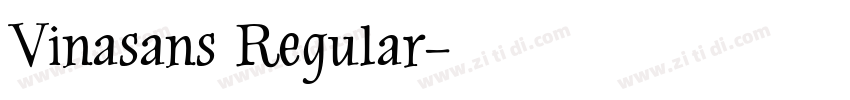 Vinasans Regular字体转换